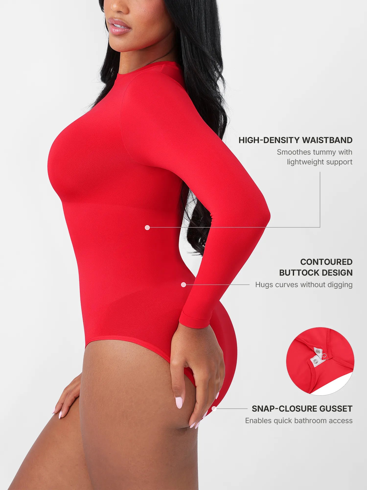 MyCurve Seamless Ultra-Soft Crew Neck Bodysuit