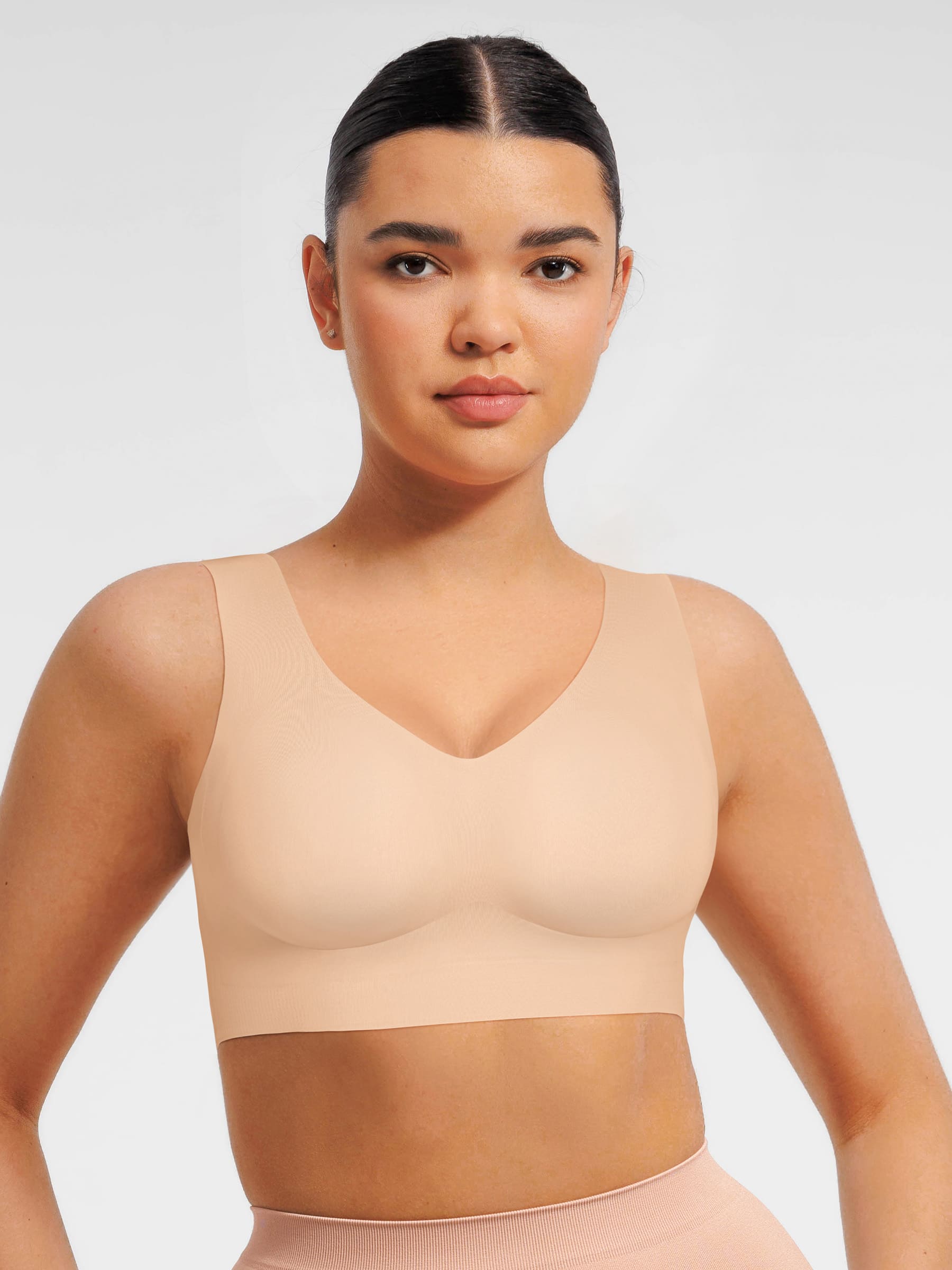 MyCurve Seamless V Neck Comfort Fit Everyday Bra
