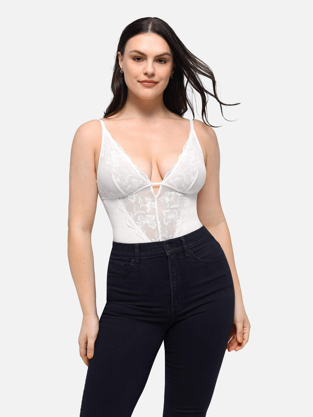 Body moldeador de tanga con encaje MyCurve