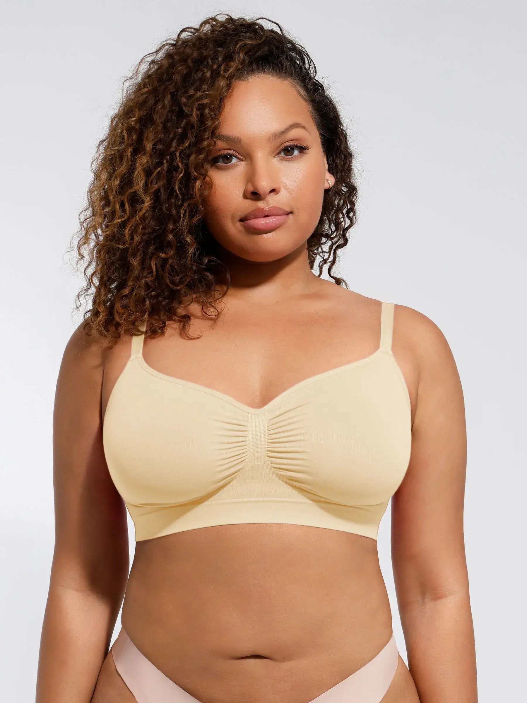 MyCurve Seamless Everyday Bra with Built-In Soft Padding