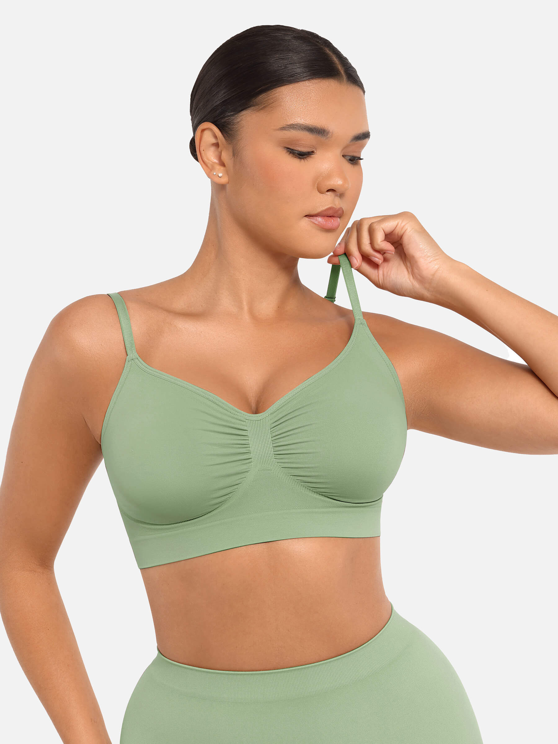 Ensemble MyCurve soutien-gorge sans armatures & culotte gainante taille haute sans coutures