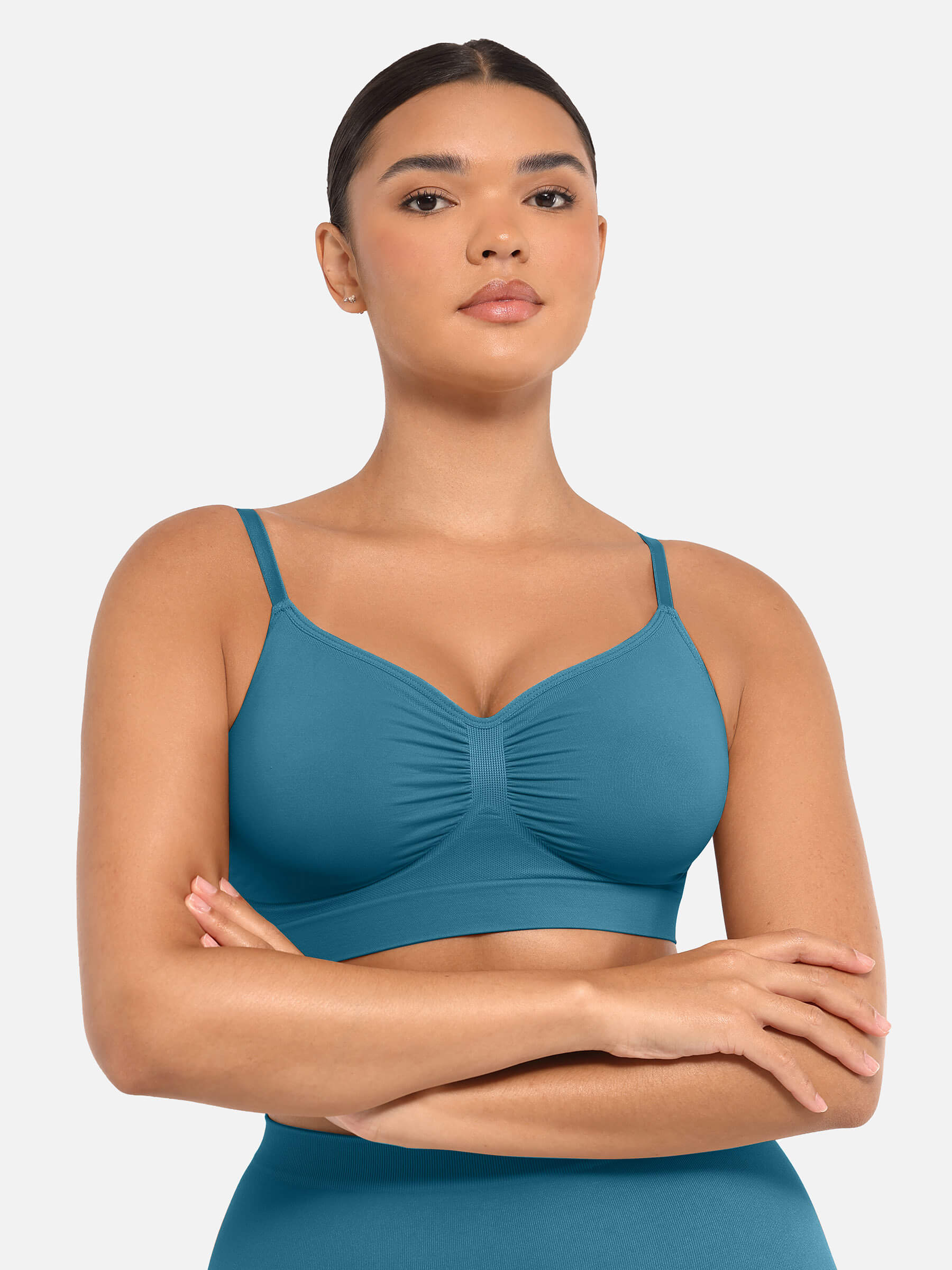 Ensemble MyCurve soutien-gorge sans armatures & culotte gainante taille haute sans coutures