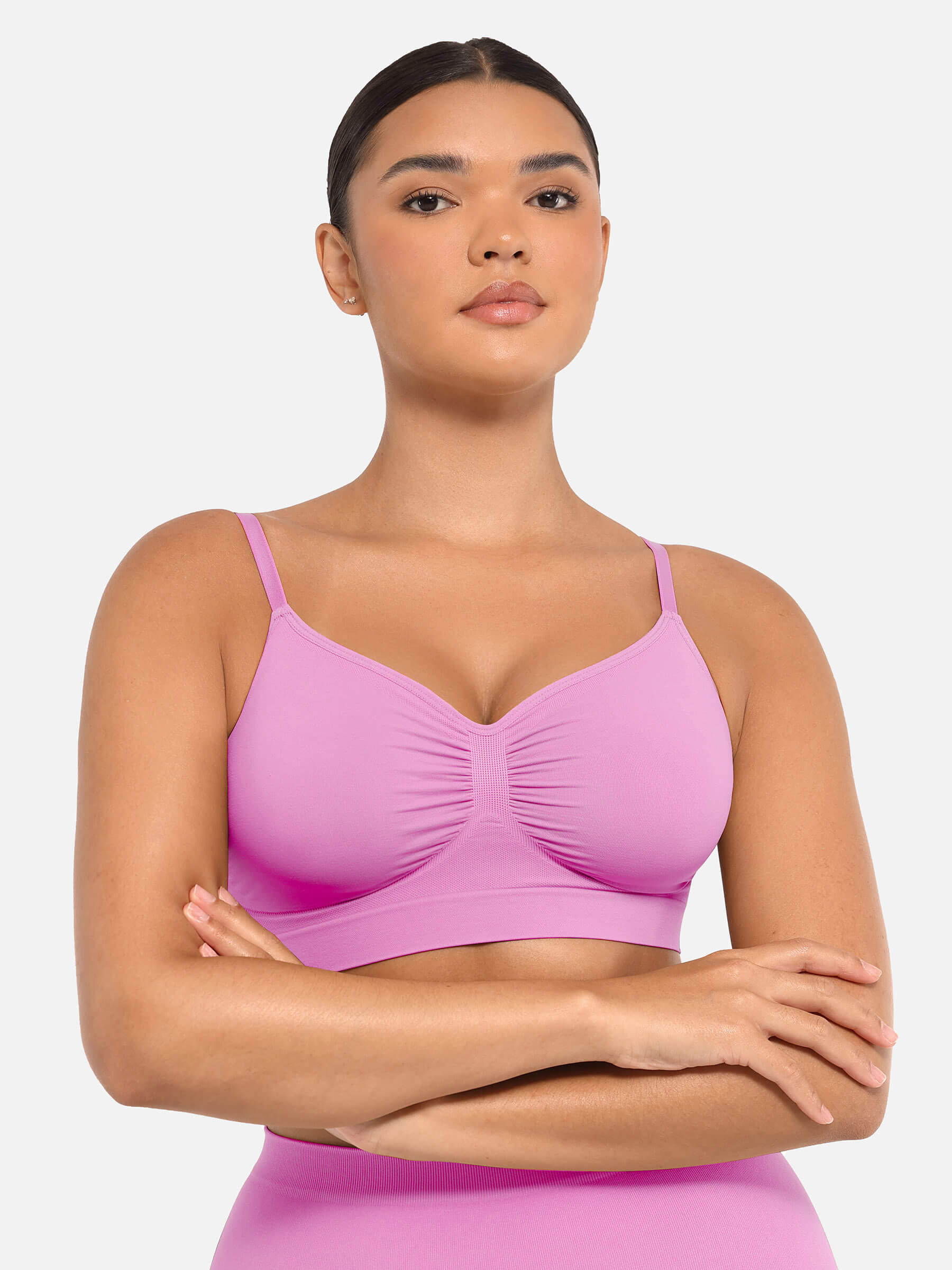 Ensemble MyCurve soutien-gorge sans armatures & culotte gainante taille haute sans coutures