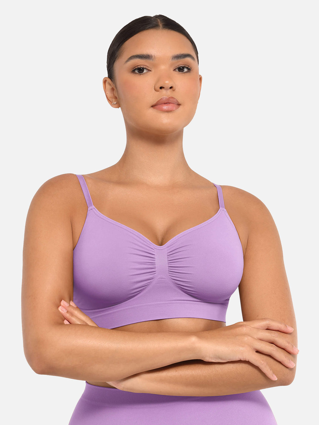 Ensemble MyCurve soutien-gorge sans armatures & culotte gainante taille haute sans coutures