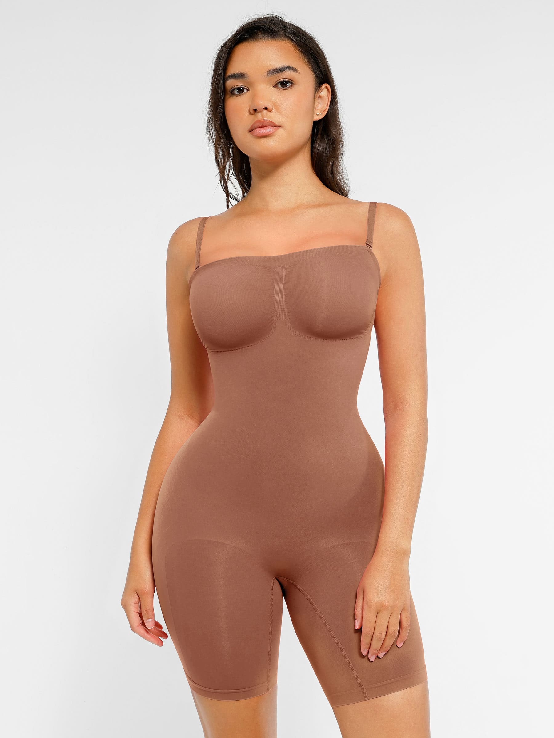 MyCurve Strapless Seamless Bodysuit with Removable Straps