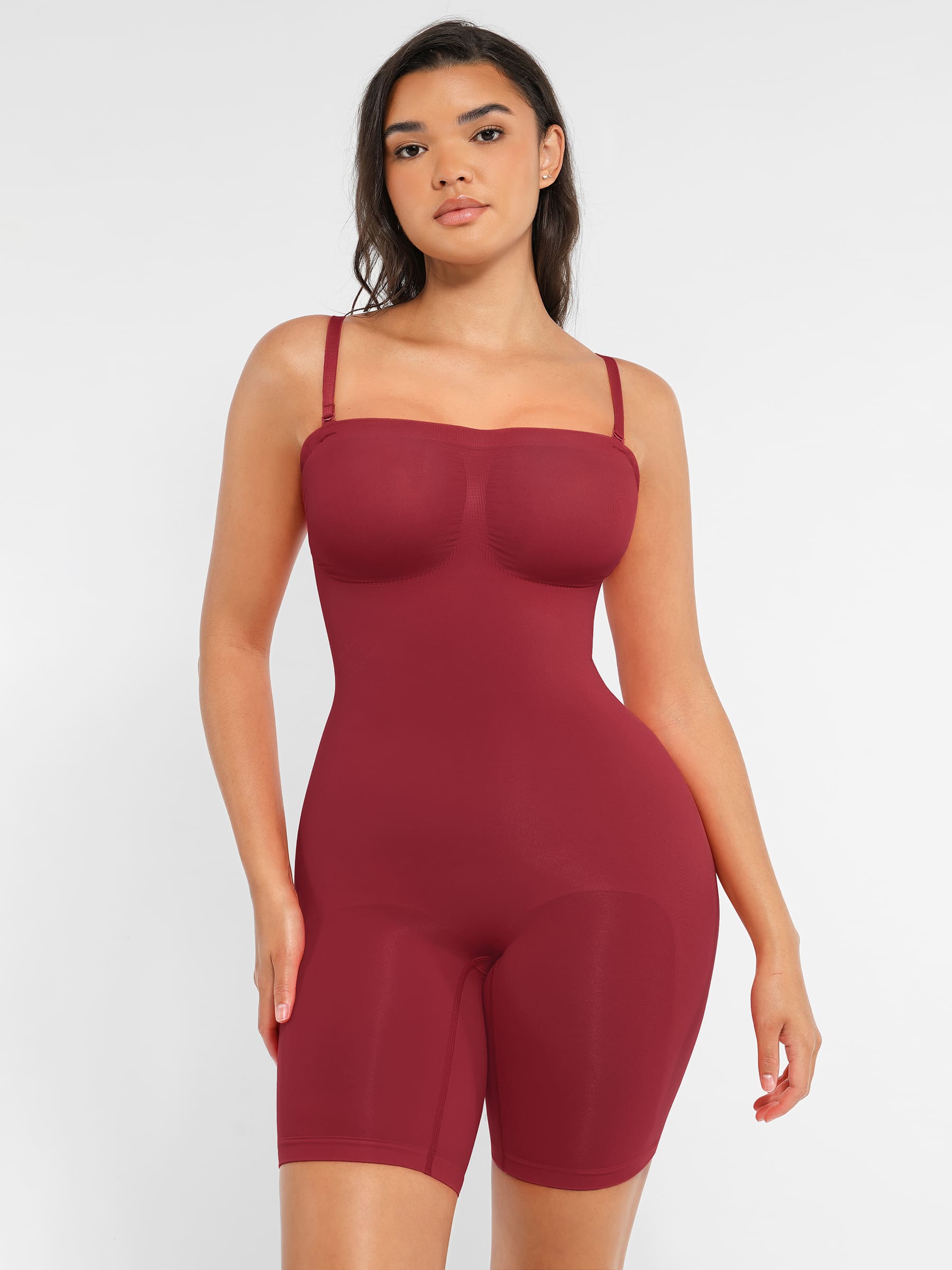 MyCurve Strapless Seamless Bodysuit with Removable Straps