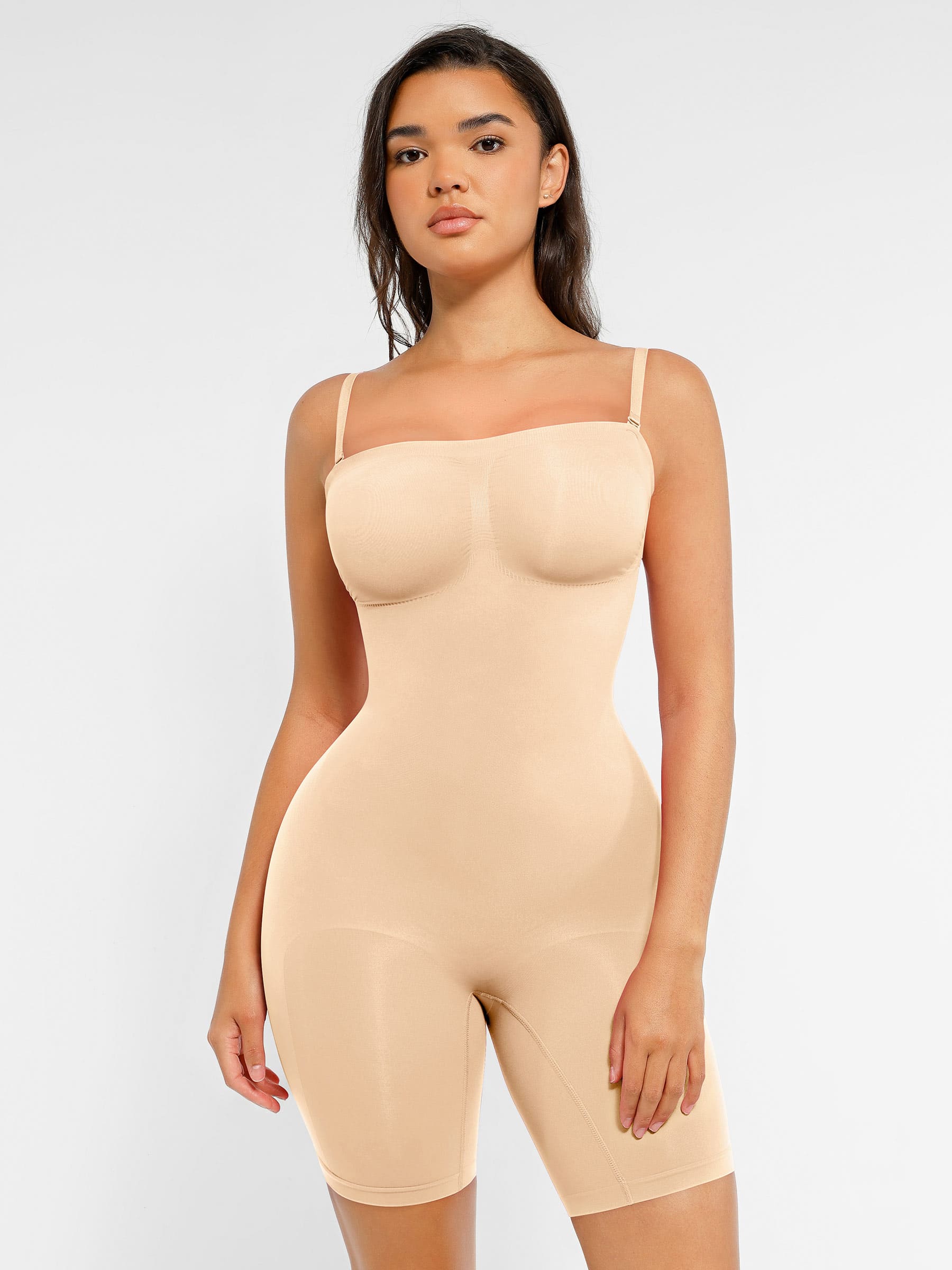 MyCurve Strapless Seamless Bodysuit with Removable Straps