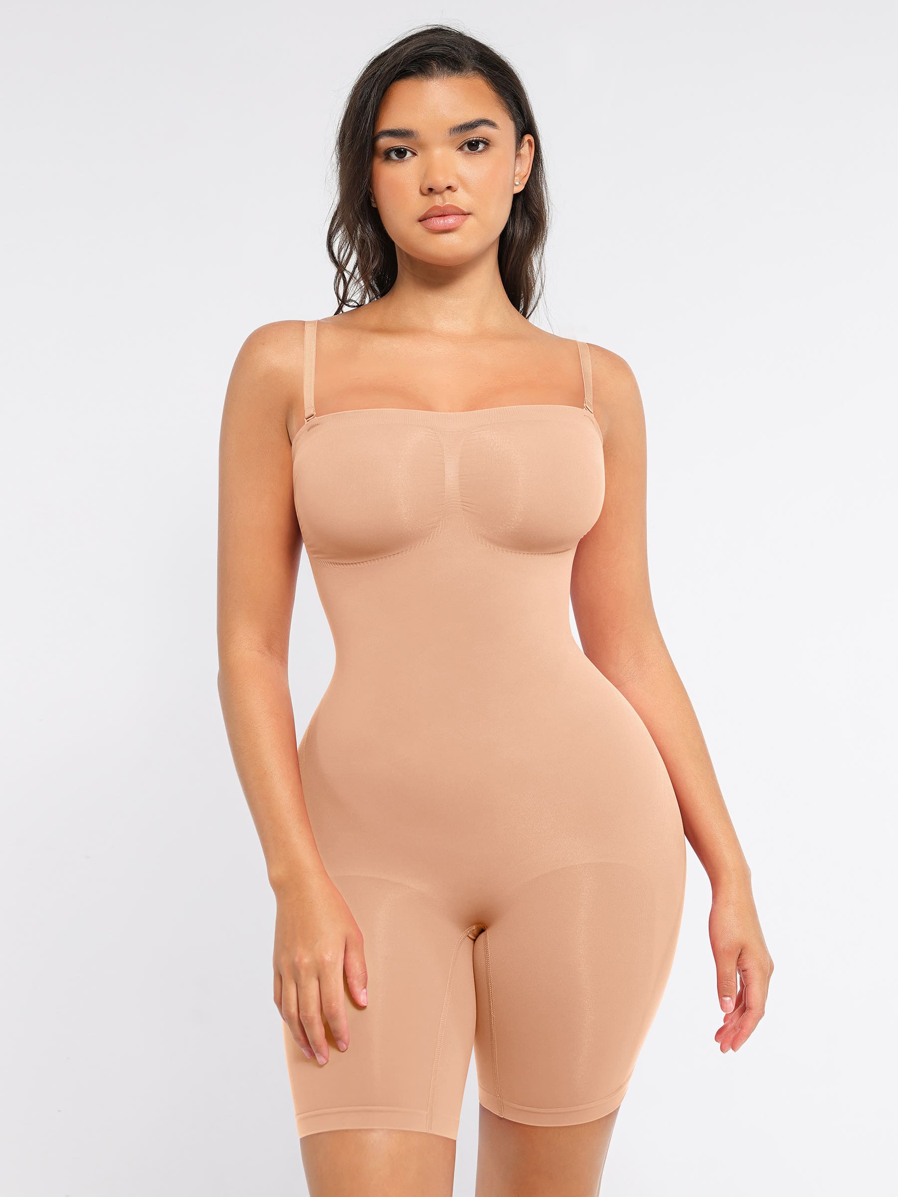 MyCurve Strapless Seamless Bodysuit with Removable Straps