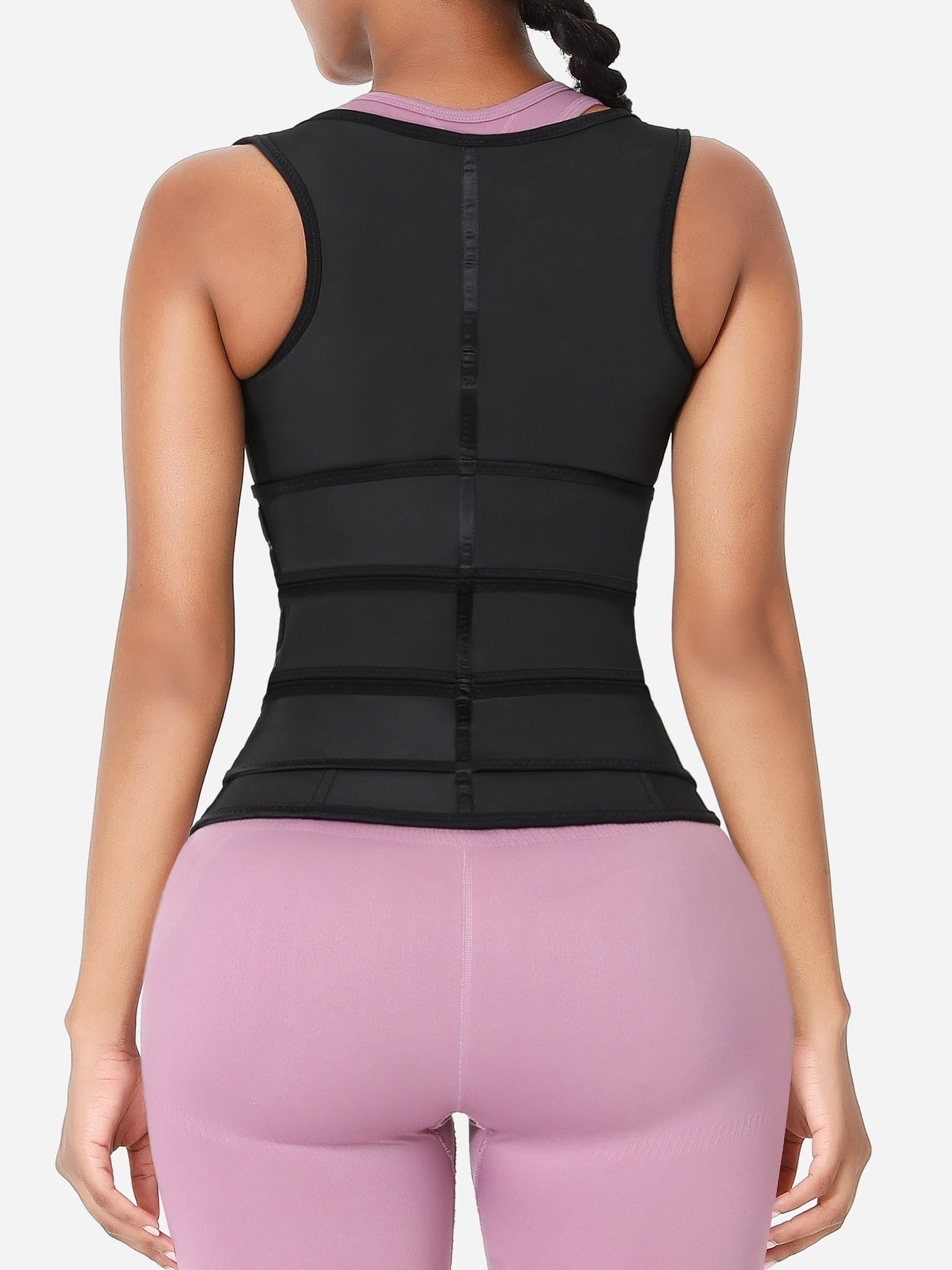 Gaine de sport MyCurve gilet en caoutchouc à triple ceinture pour la taille