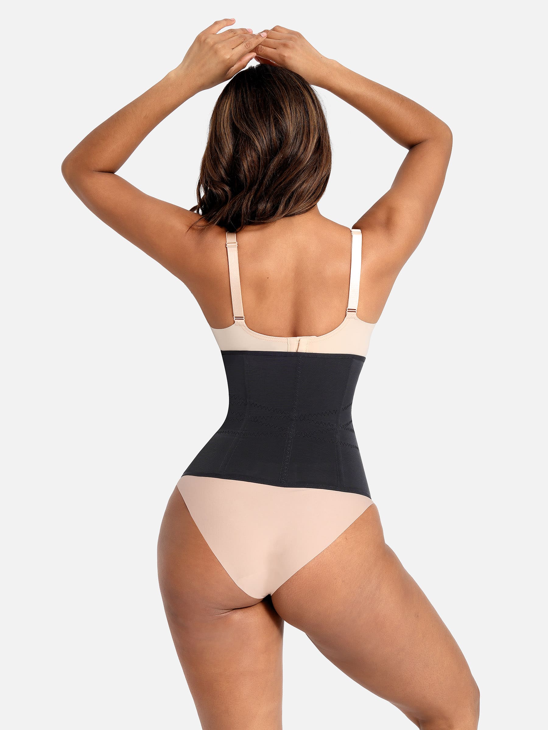 Faja moldeadora de cintura MyCurve para mujer: corsé de malla con varillas de acero