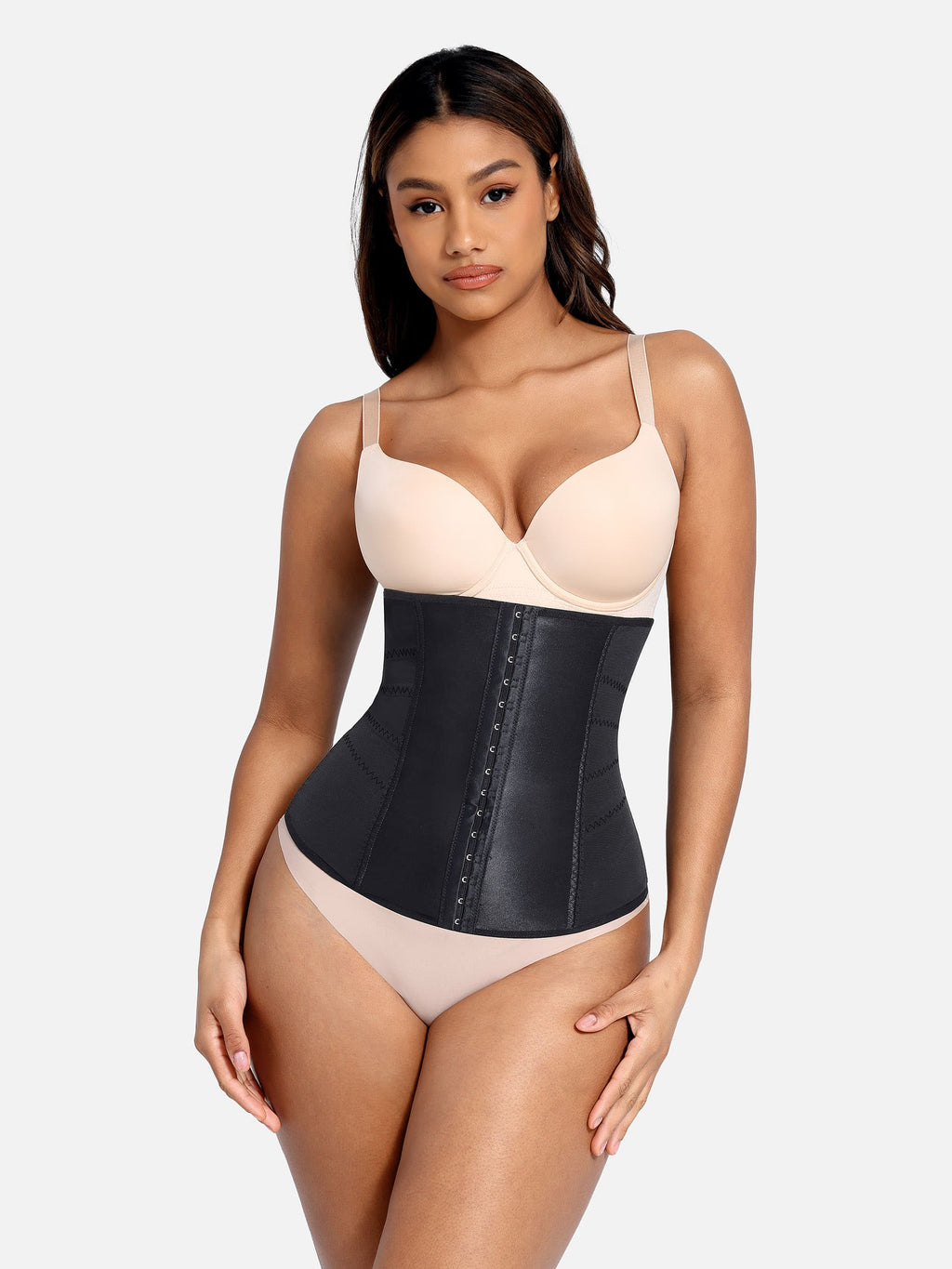 Faja moldeadora de cintura MyCurve para mujer: corsé de malla con varillas de acero