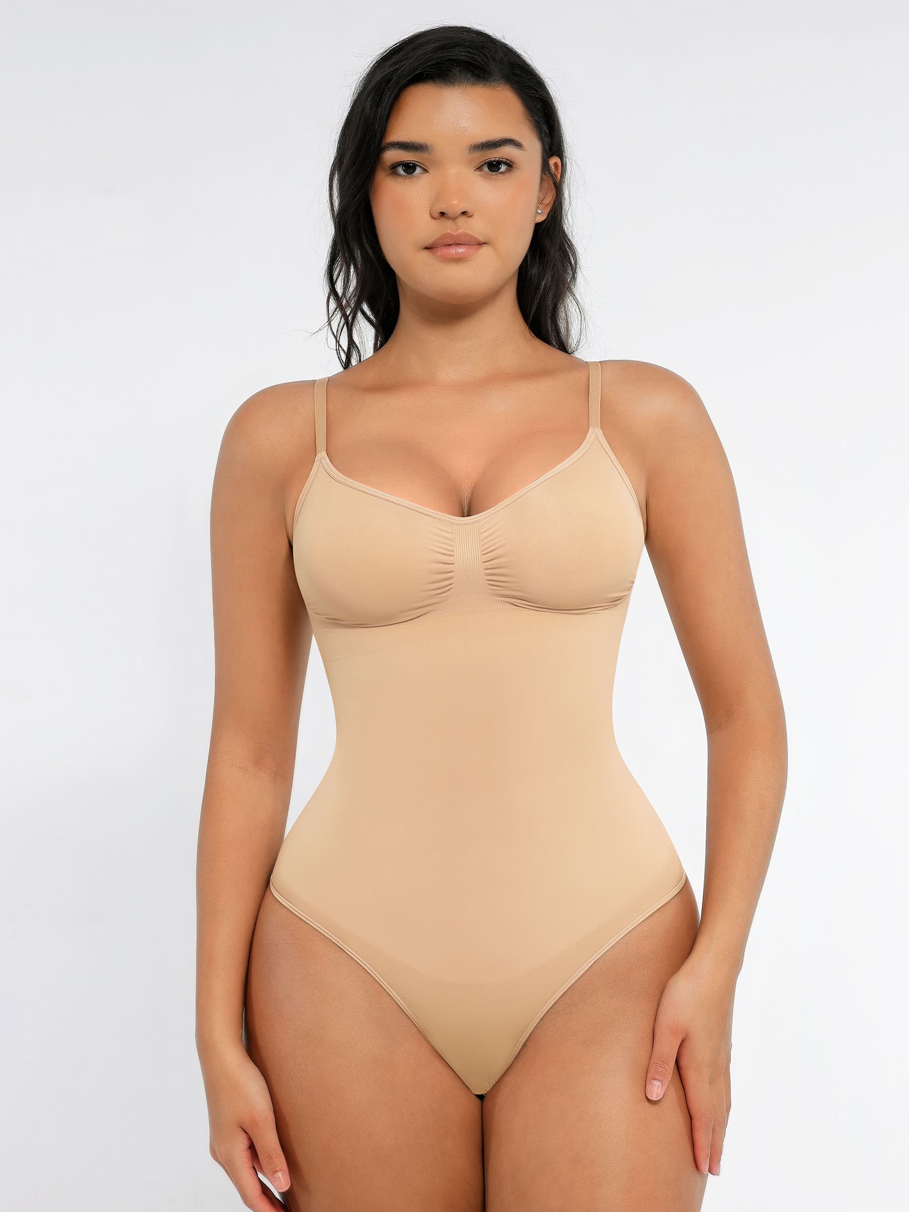 MyCurve Tummy Control Seamless Thong Bodysuit