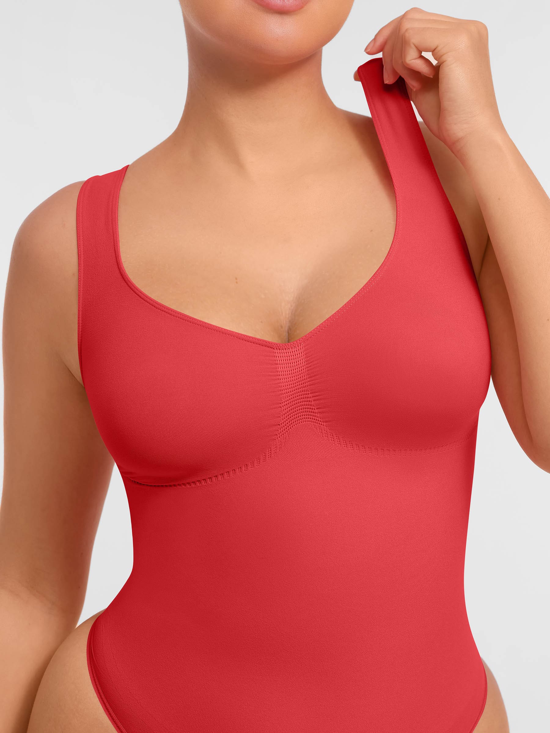 MyCurve Tummy Control Seamless Wide Strap Bodysuit