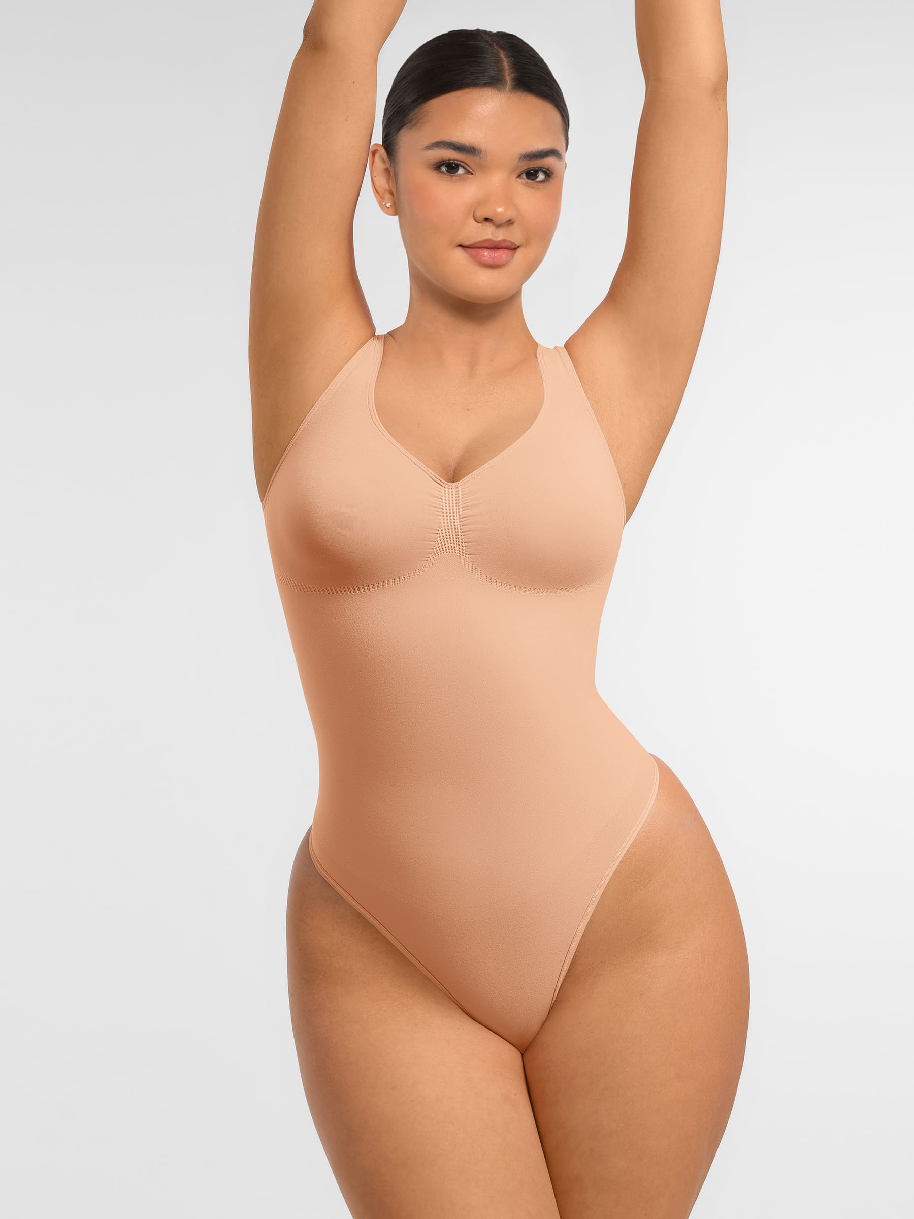 MyCurve Tummy Control Seamless Wide Strap Bodysuit