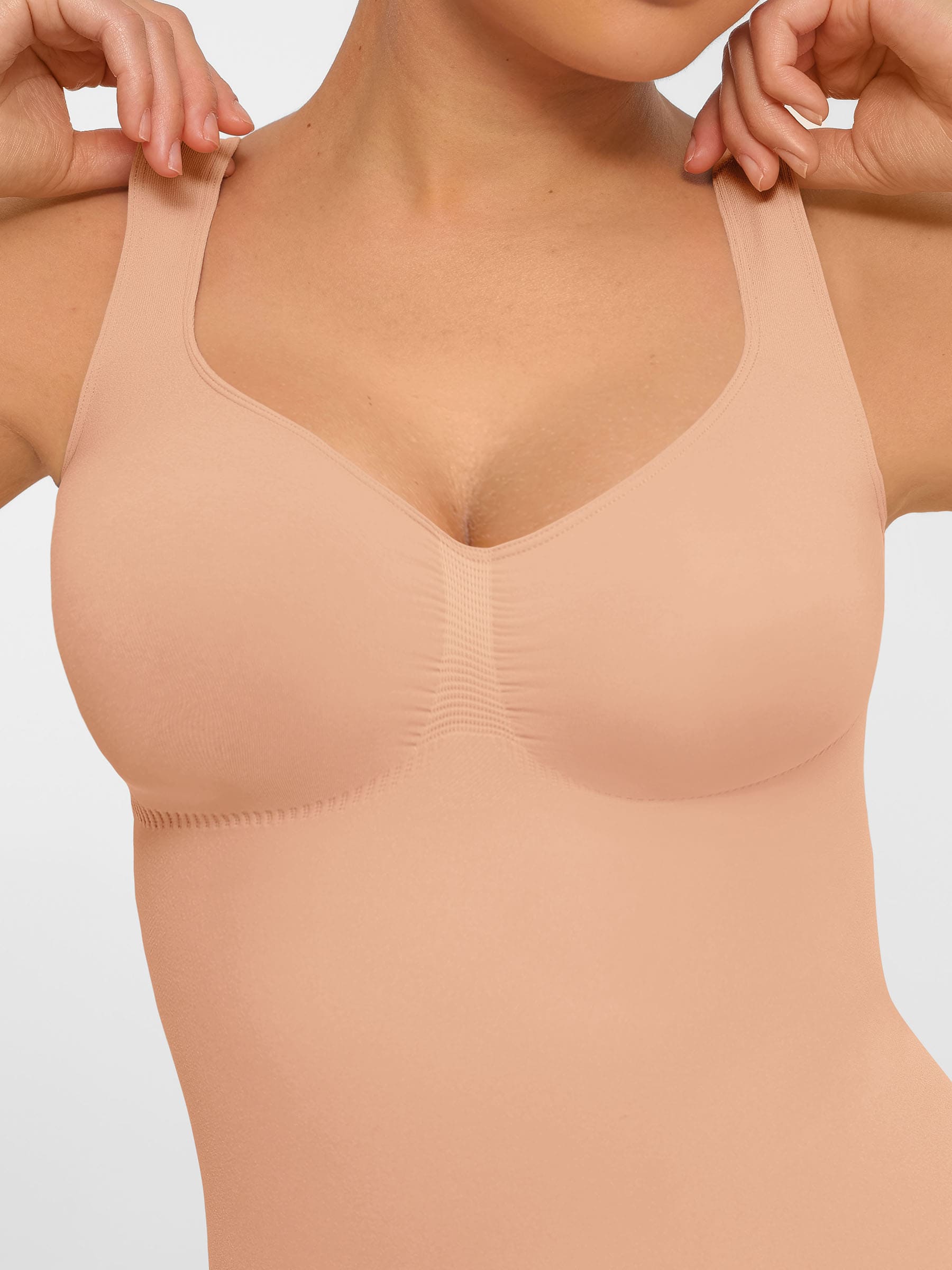 MyCurve Tummy Control Seamless Wide Strap Bodysuit