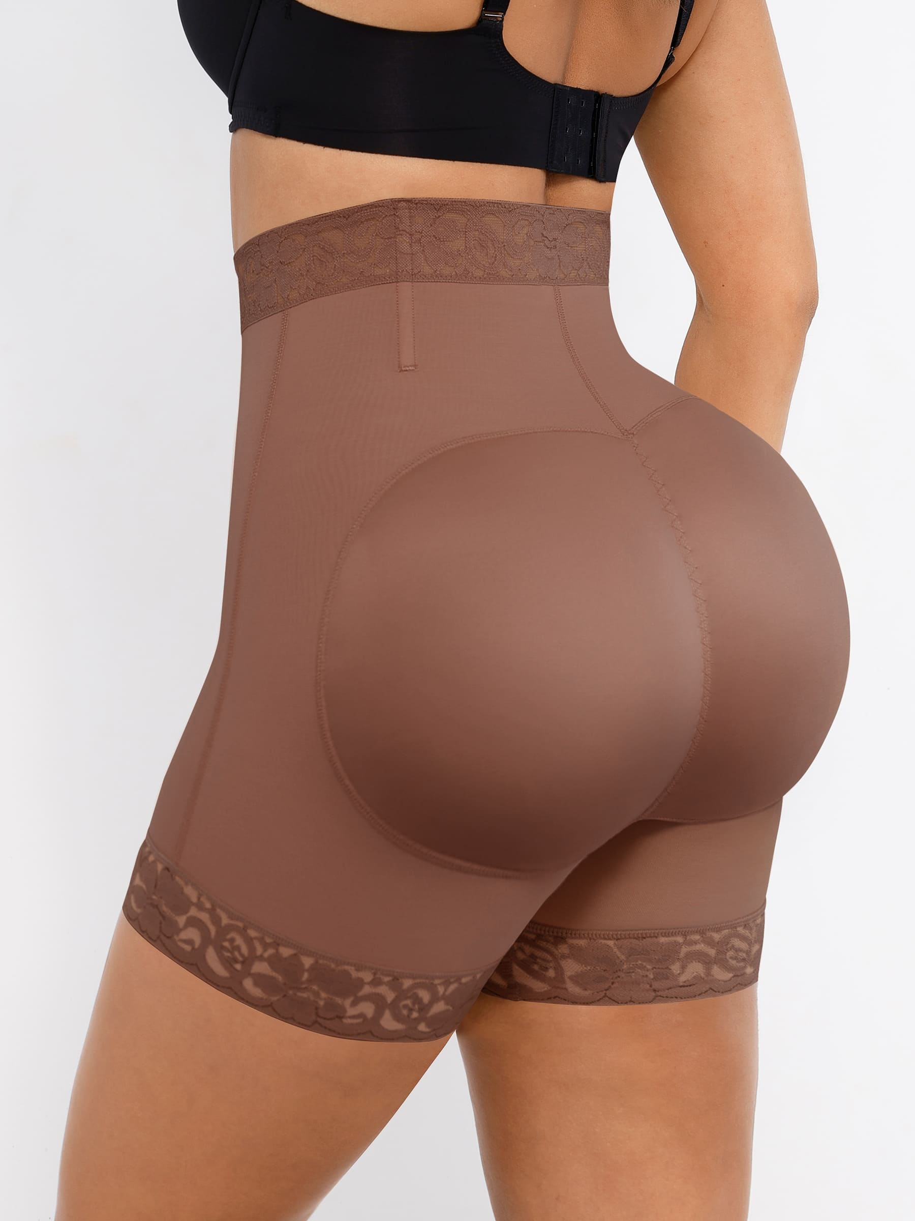 MyCurve Tummy Control Shaping Shorts Butt Lifter with Clasps and Zipper