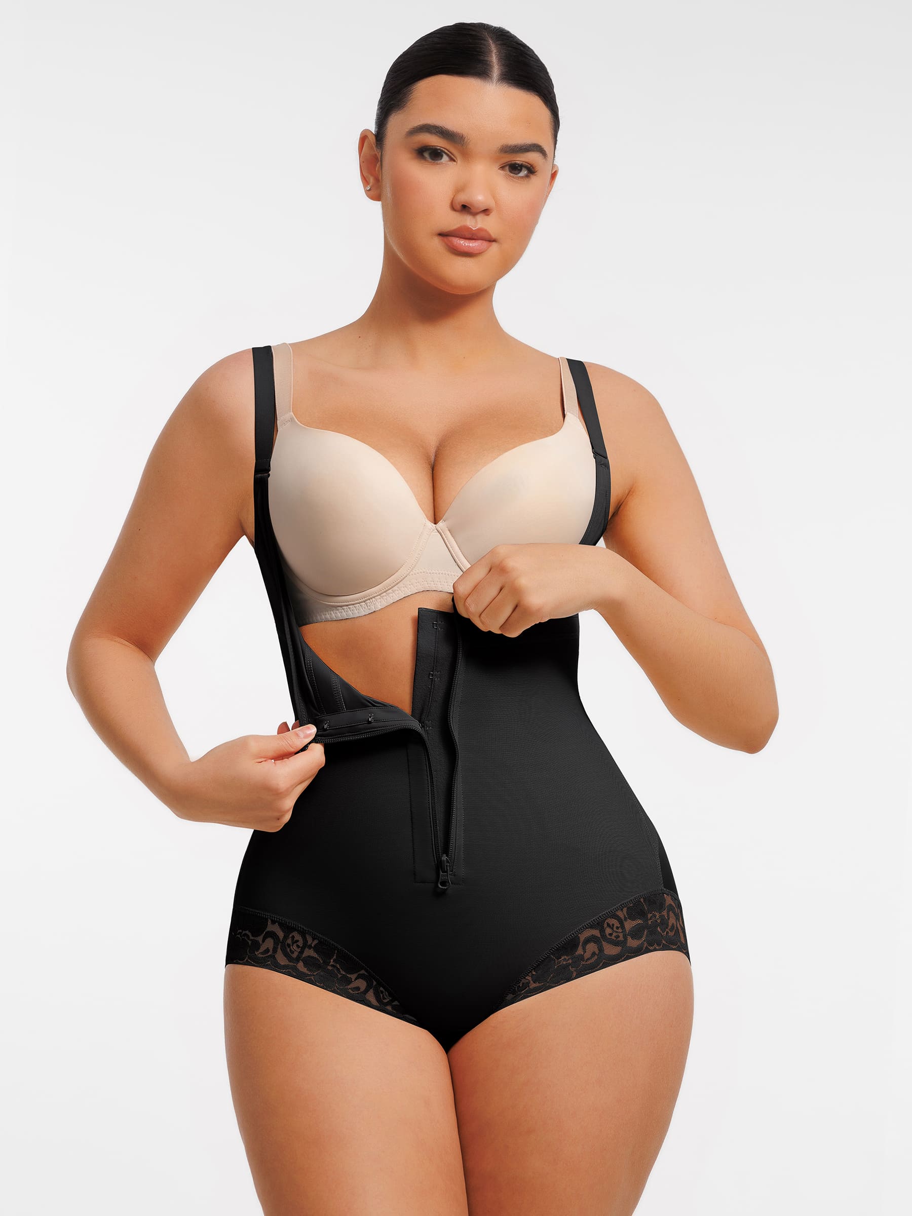 Faja moldeadora MyCurve con escote en U y cremallera frontal ajustable