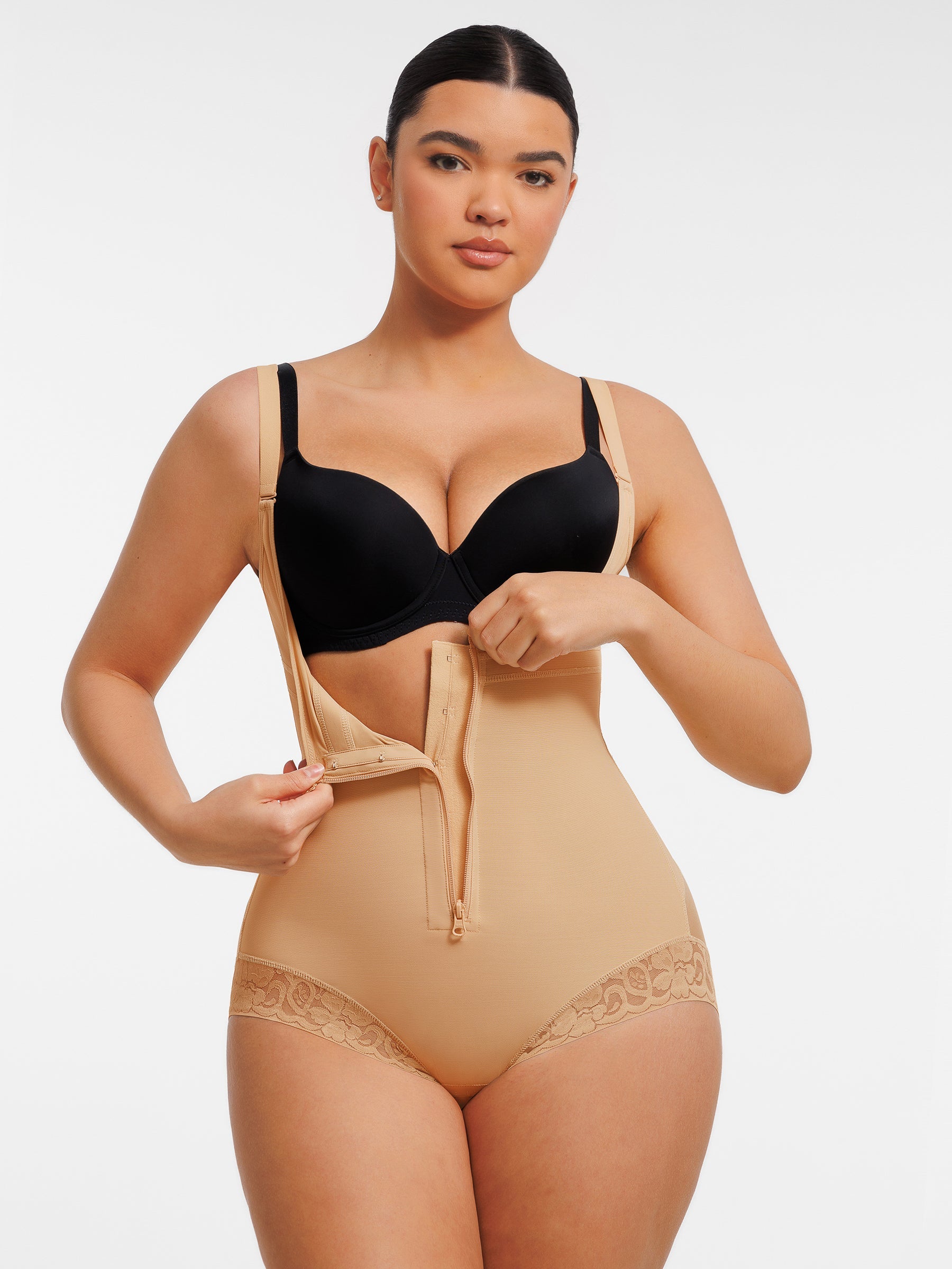 Faja moldeadora MyCurve con escote en U y cremallera frontal ajustable