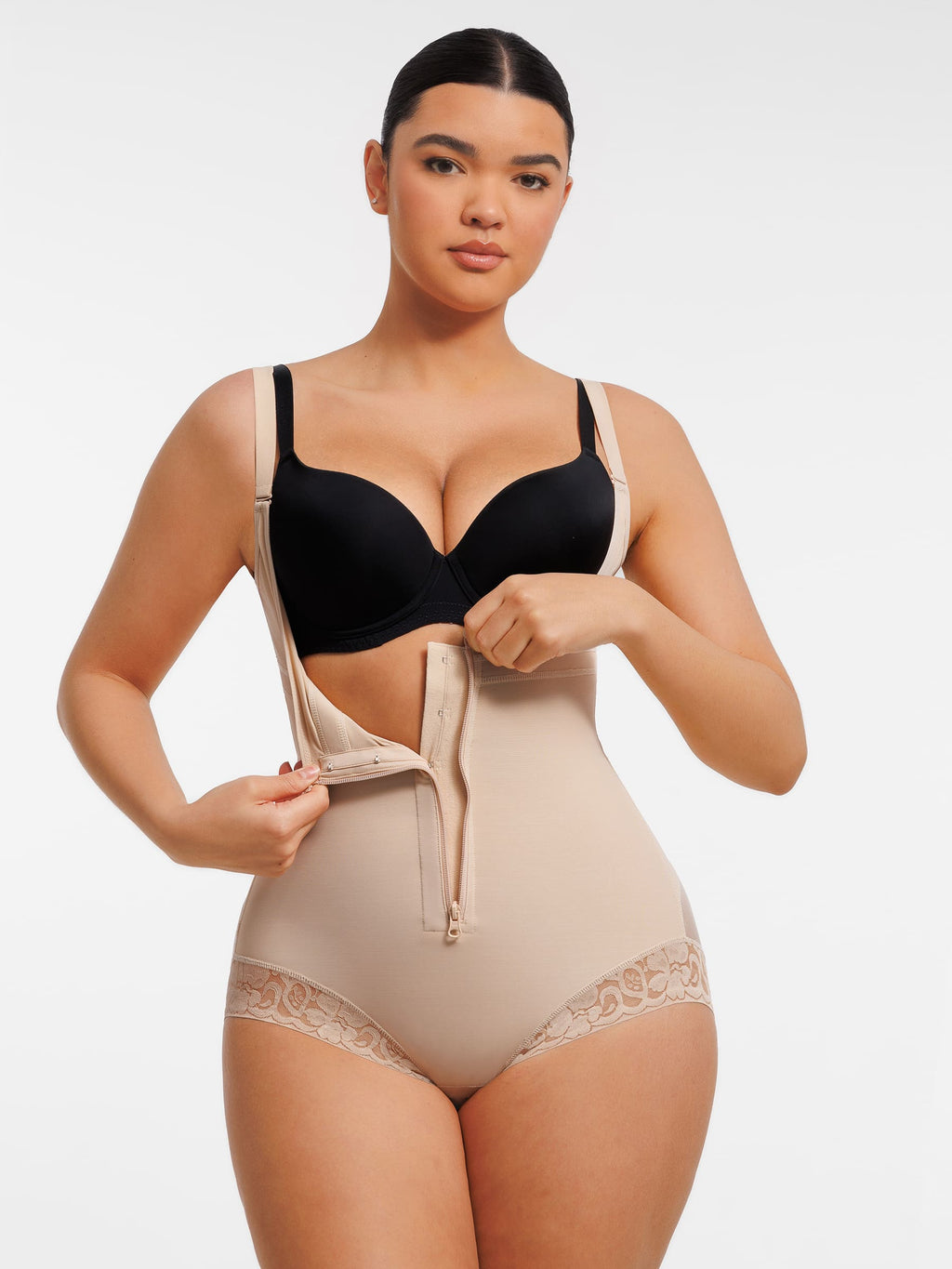 Faja moldeadora MyCurve con escote en U y cremallera frontal ajustable