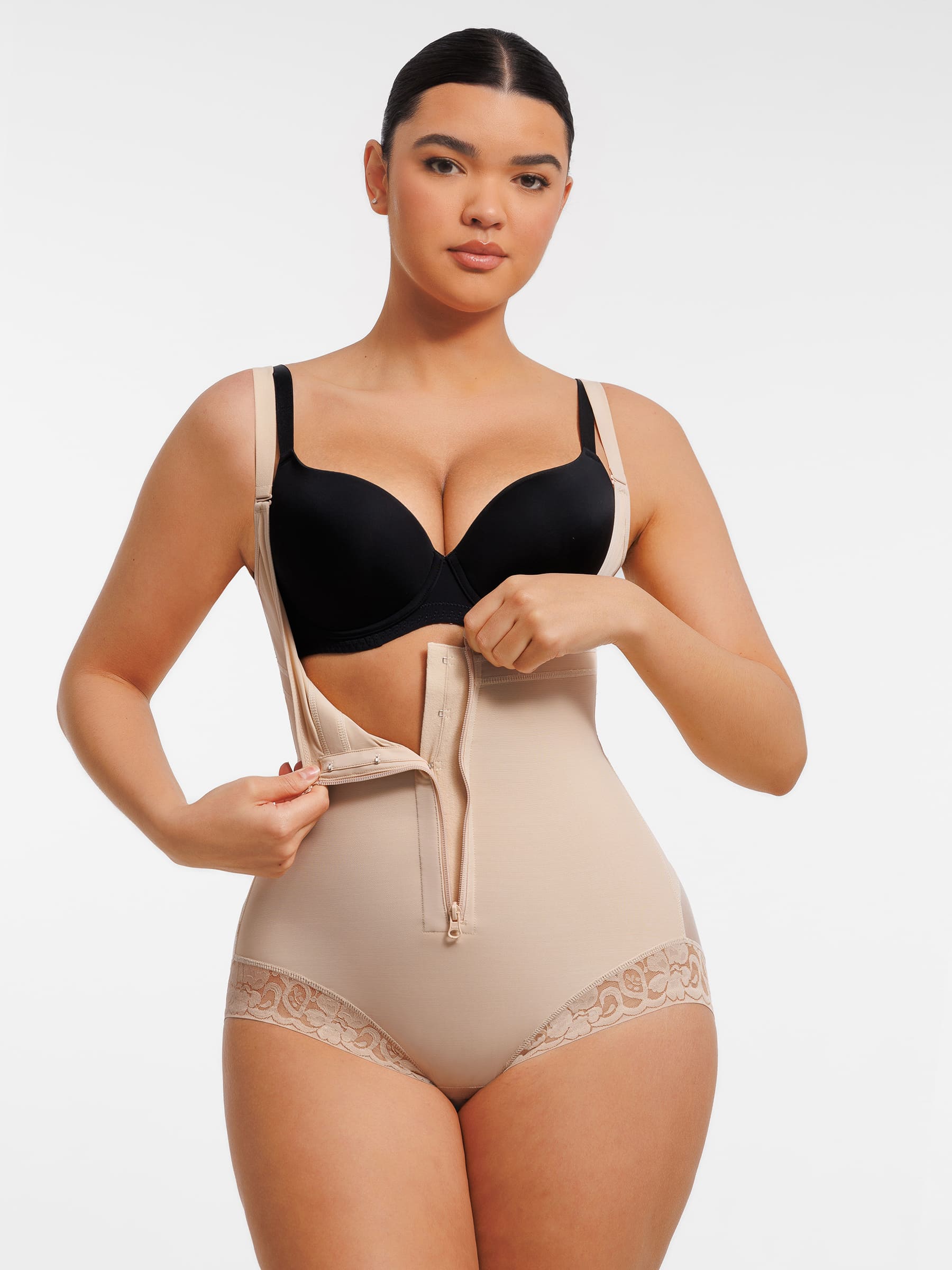 Body gainant MyCurve à décolleté U plongeant, fermeture zippée réglable à l’avant