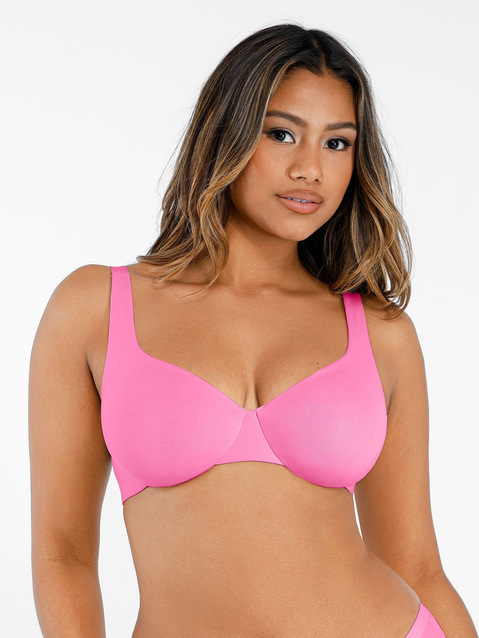 MyCurve Underwire Adjustable Deep V-neck Bra