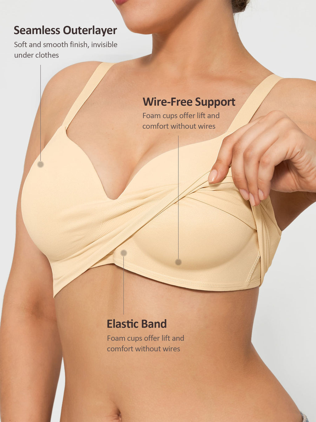 Robe gainante sans coutures MyCurve + soutien-gorge push-up sans coutures