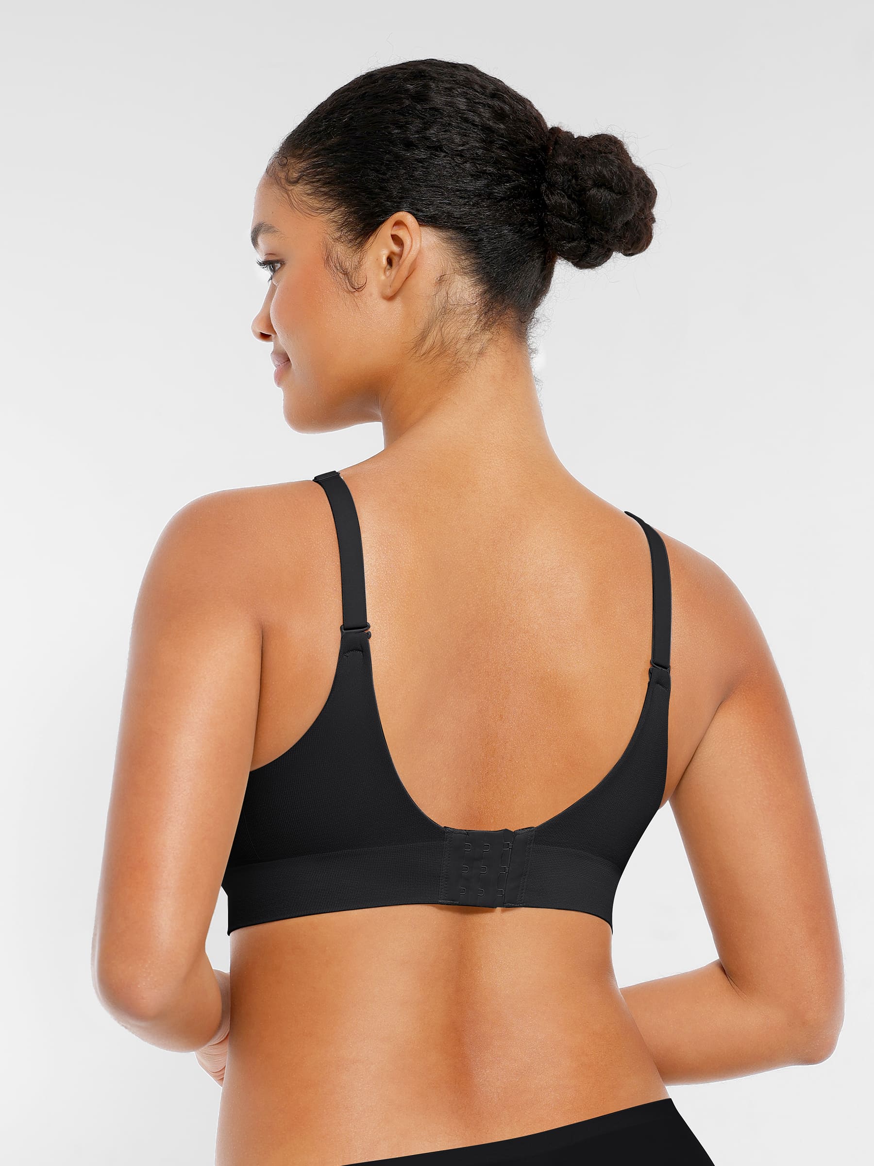 MyCurve Wireless Seamless Push-Up V-neck Bra