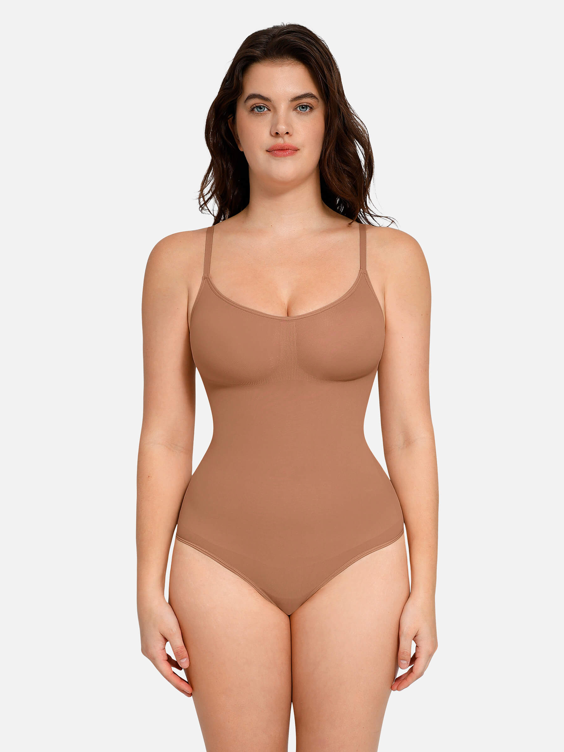 MyCurve Everyday Wear Seamless Thong Bodysuit
