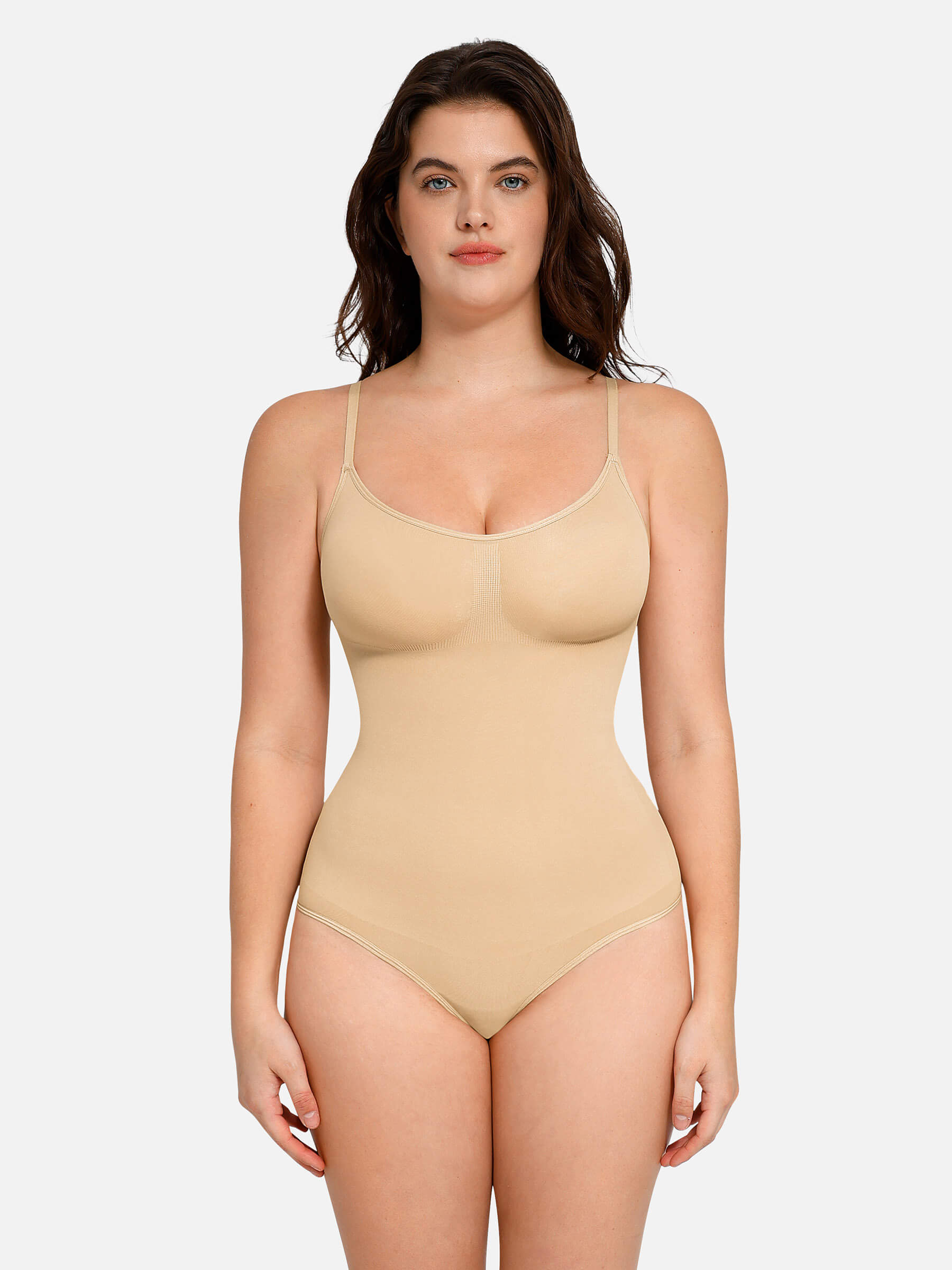 MyCurve Everyday Wear Seamless Thong Bodysuit