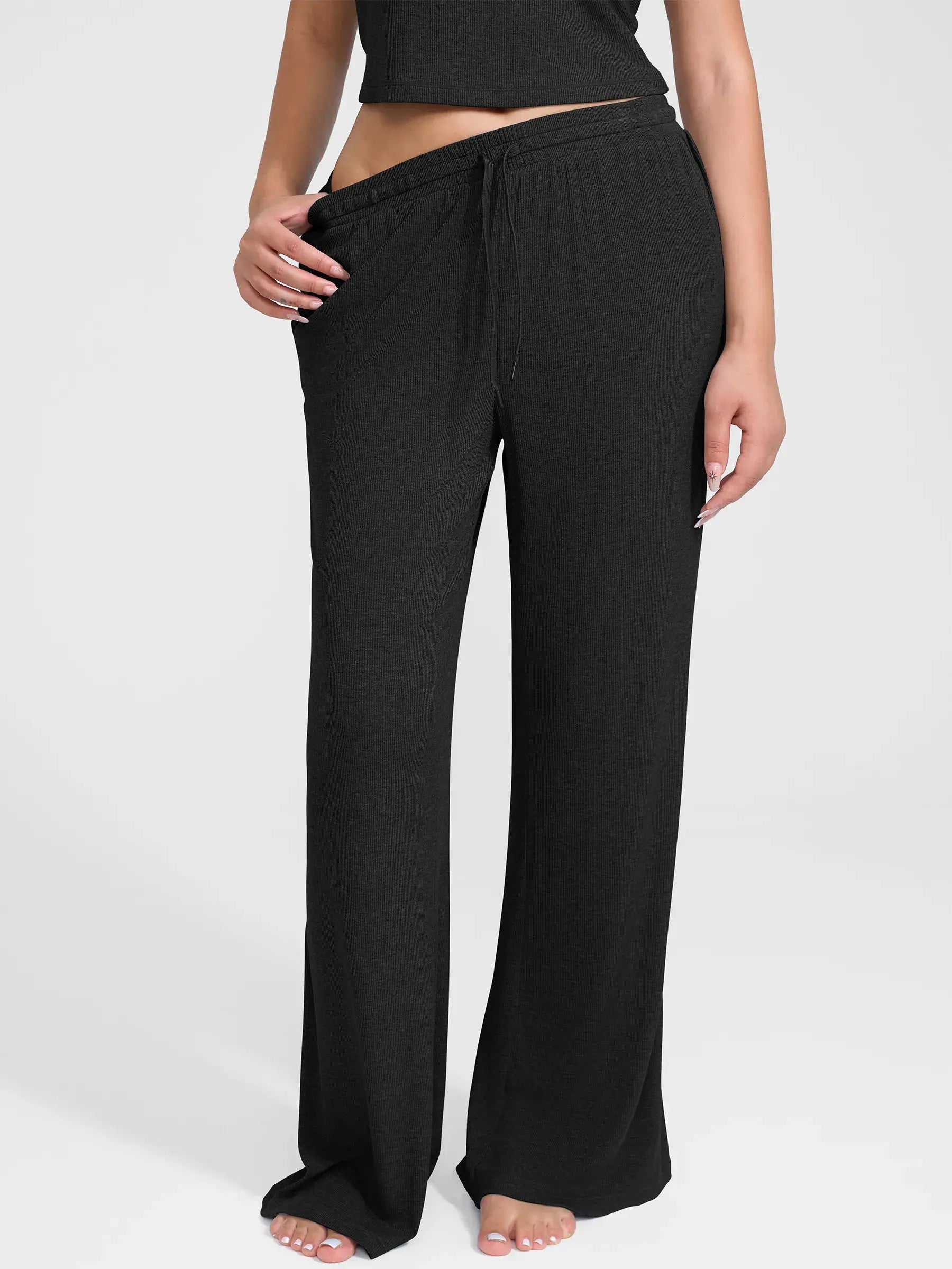 MyCurve Breathable Ribbed Loungewear Pants