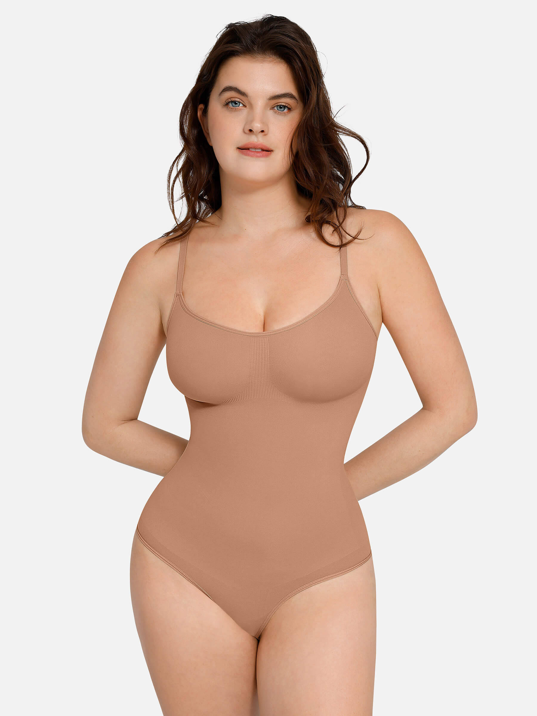 MyCurve Everyday Wear Seamless Thong Bodysuit