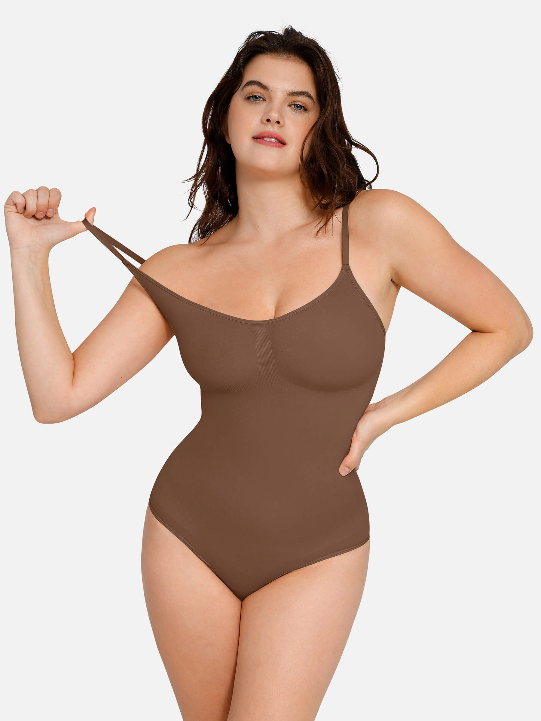 MyCurve Everyday Wear Seamless Thong Bodysuit
