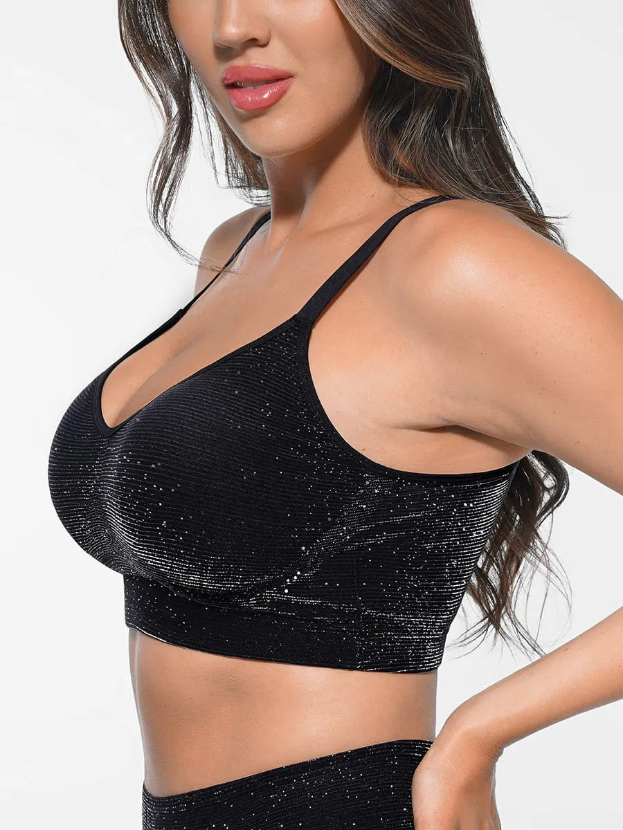 MyCurve Invisible Shimmer Wireless Comfort Bra & Panty