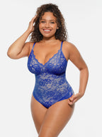 Body de cuerpo entero con escote en V y encaje MyCurve