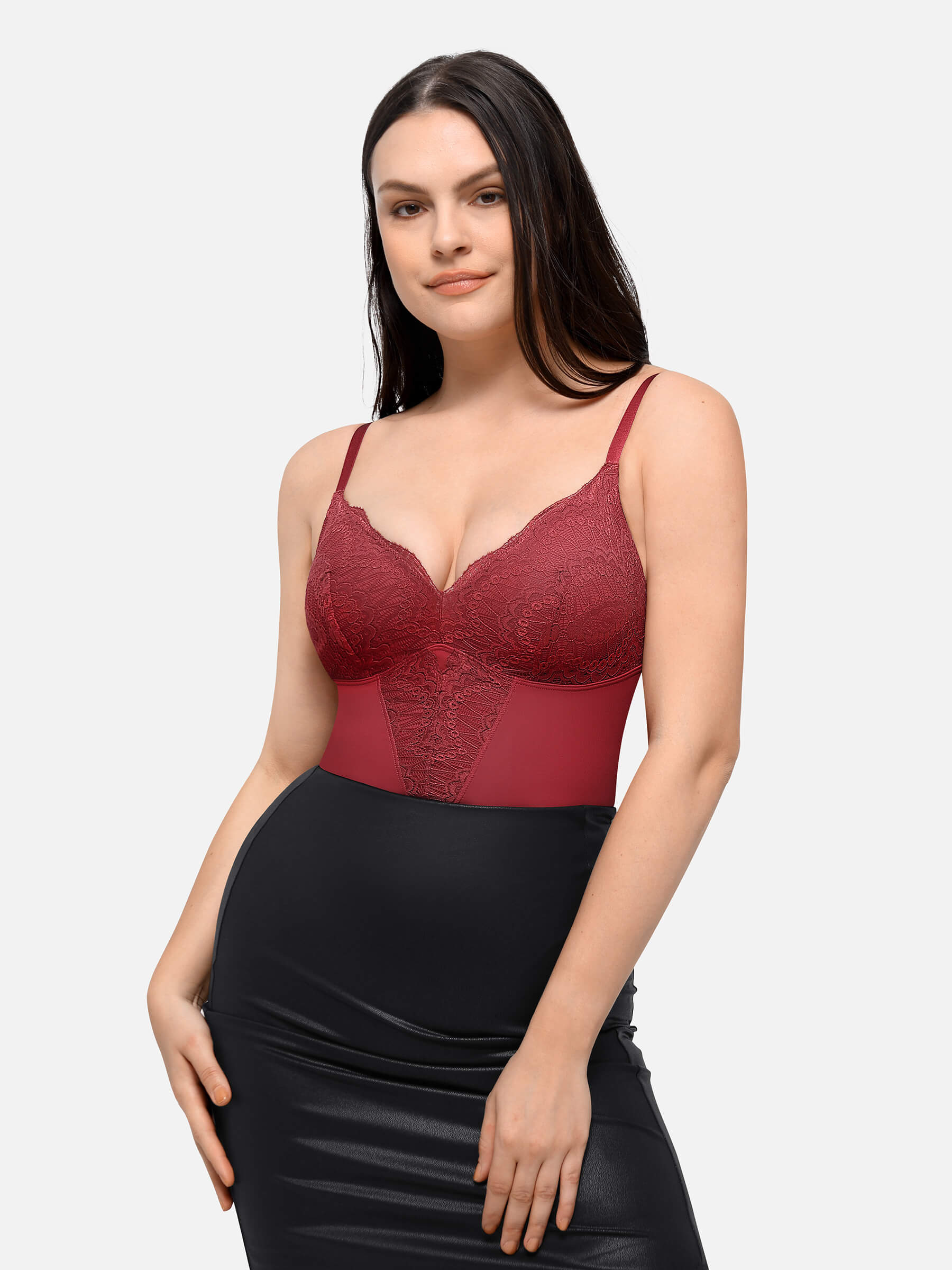 MyCurve Low-back Ultra-versatile Lace Bodysuit