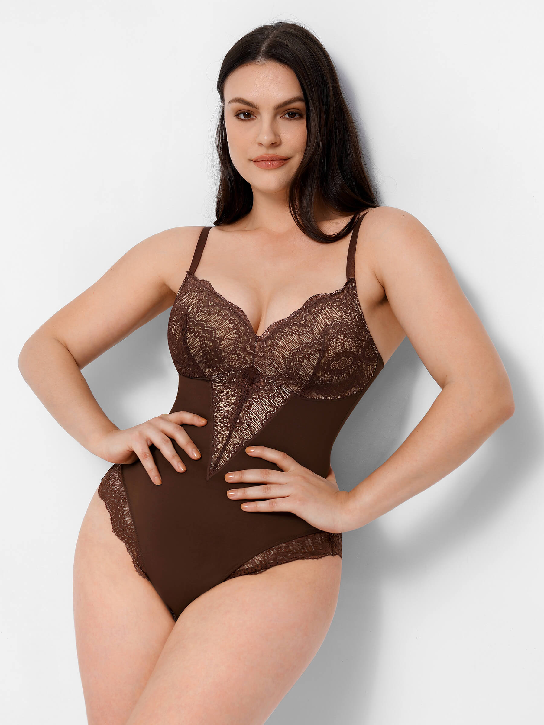 MyCurve Low-back Ultra-versatile Lace Bodysuit