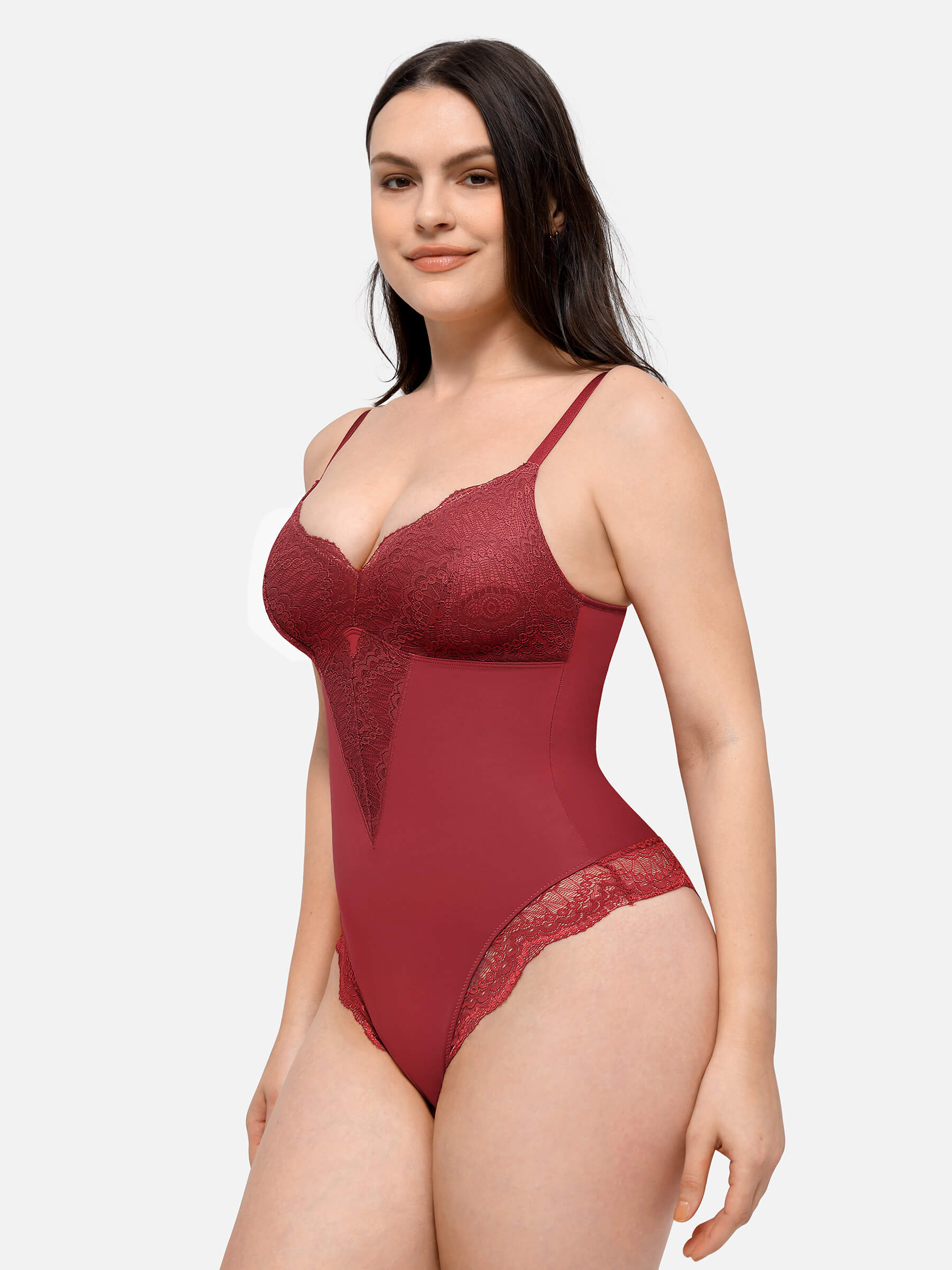 MyCurve Low-back Ultra-versatile Lace Bodysuit