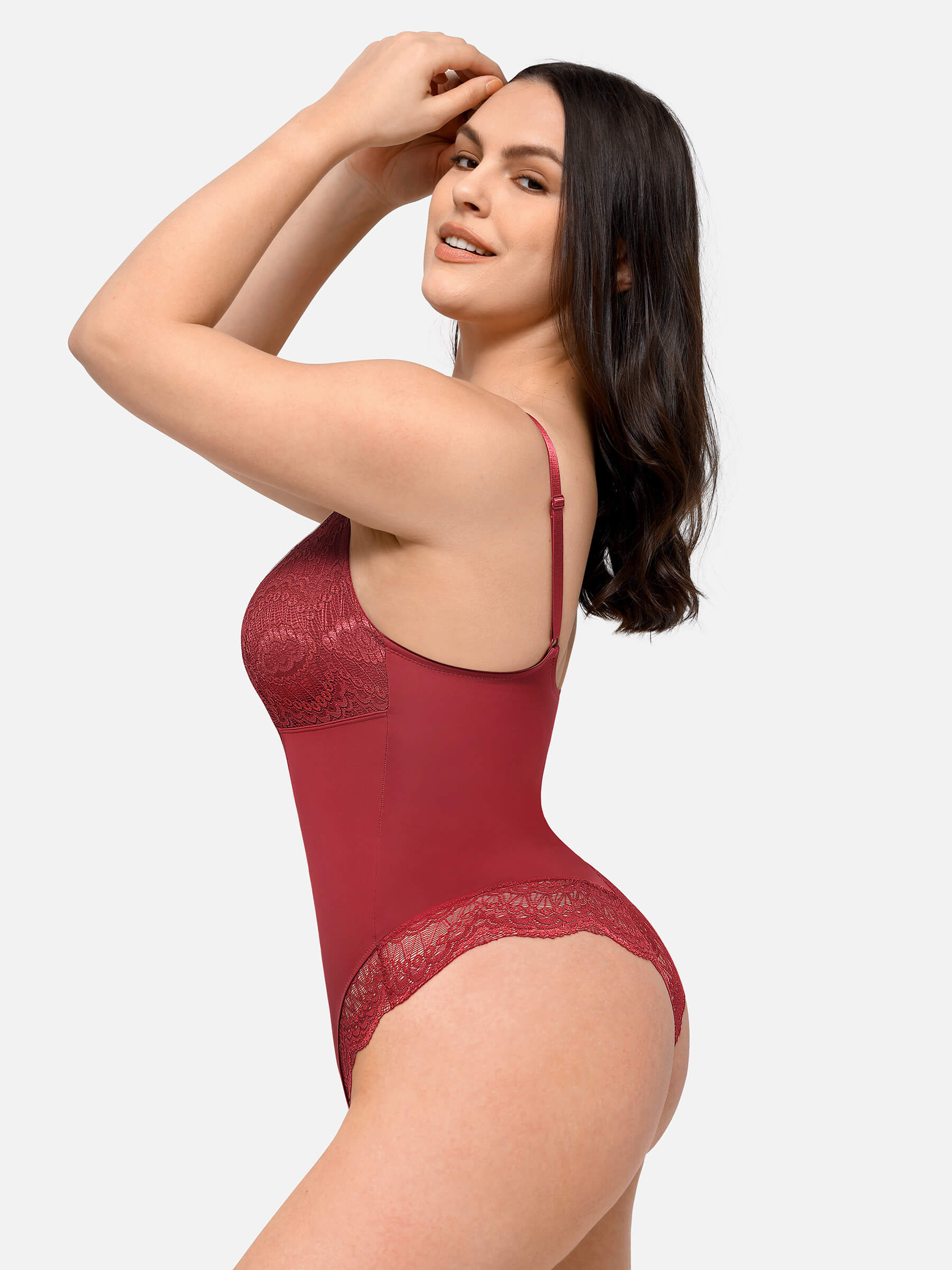 MyCurve Low-back Ultra-versatile Lace Bodysuit