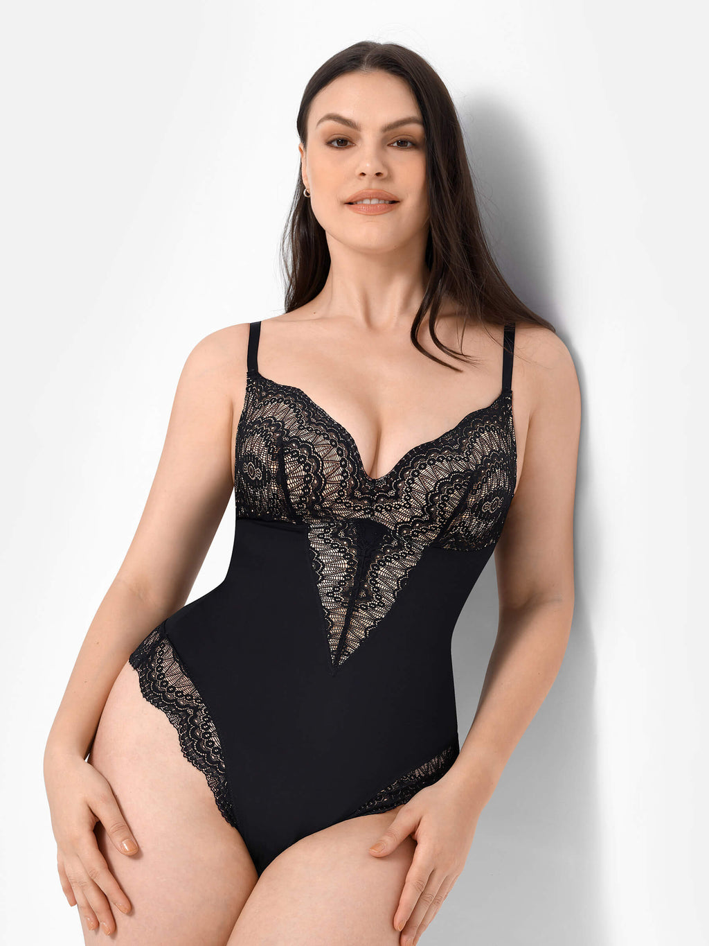 MyCurve Low-back Ultra-versatile Lace Bodysuit