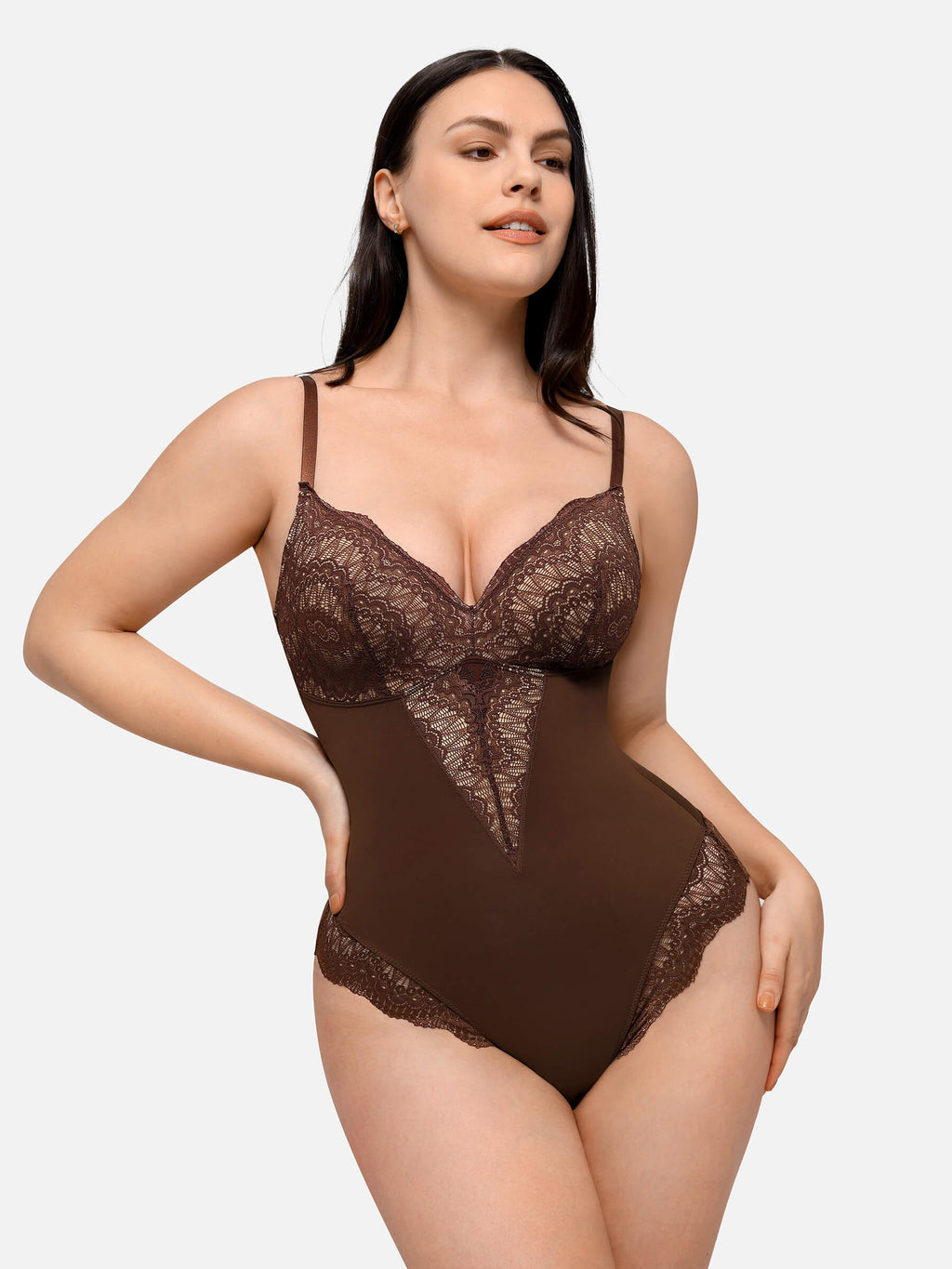 MyCurve Low-back Ultra-versatile Lace Bodysuit