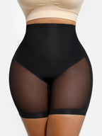 Conjunto de body y pantalones cortos de malla con control de abdomen MyCurve