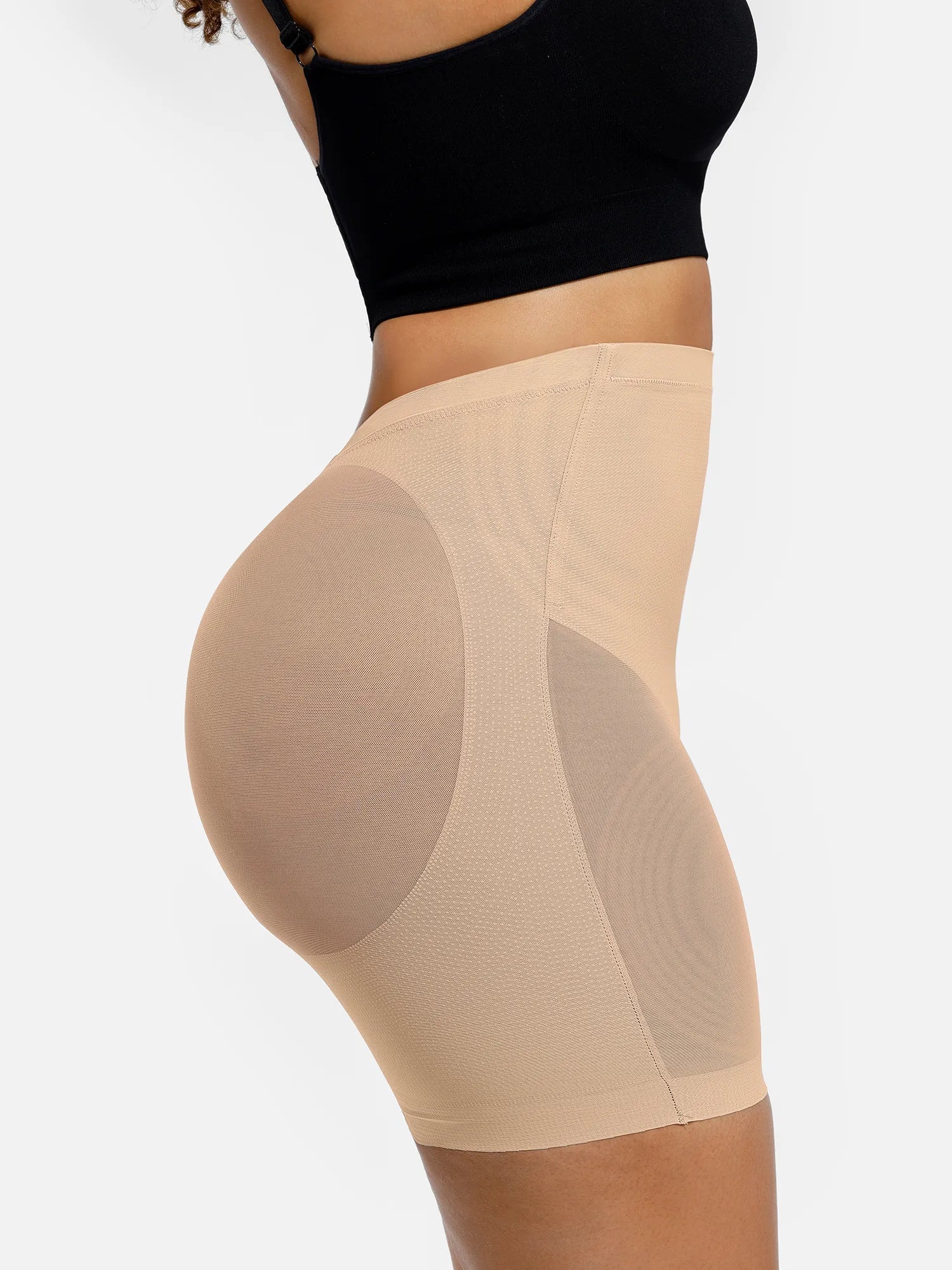 Ensemble body gainant en tulle MyCurve avec contrôle du ventre & shorty