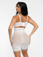 MyCurve Patterned Lace Breathable Shapewear Shorts