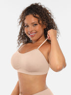 MyCurve Seamless Strapless Anti-Slip Removable Pads Bra