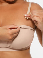 MyCurve Seamless Strapless Anti-Slip Removable Pads Bra