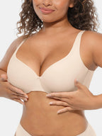 MyCurve Underwire Adjustable Deep V-neck Bra