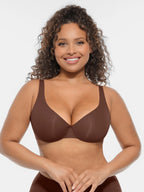 MyCurve Underwire Adjustable Deep V-neck Bra