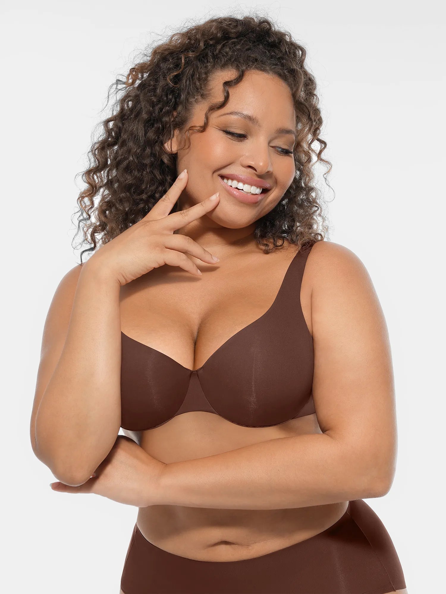 Lot de soutiens-gorge MyCurve à armatures, non rembourrés, décolleté profond en V avec maintien latéral