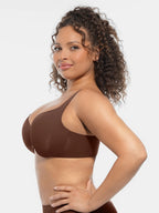 MyCurve Underwire Adjustable Deep V-neck Bra