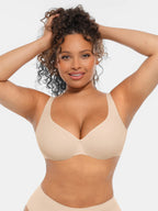 MyCurve Underwire Adjustable Deep V-neck Bra